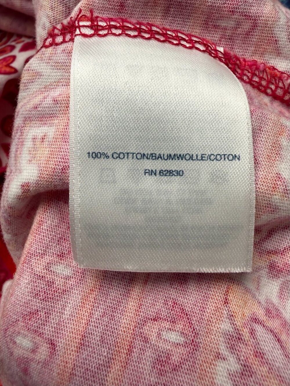 Lands End 3X Sleeveless Beach Dress Pink Coral Floral 100% Cotton Shift - Picture 8 of 11